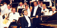 World renowned pianist Ramzi Yassa after a magnificent performance at the AGIP-sponsored Felsenreitschule concert, Salzburg, July 22, 2000